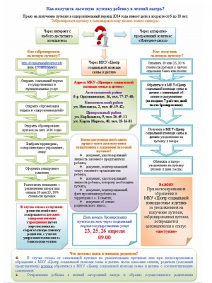 Бронирование льготных путевок на лето 2014 года Бронирование льготных путевок на лето 2014 года